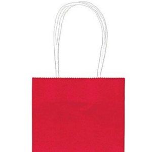 24 Pack - Amscan Kraft Bags, Apple Red - 5"